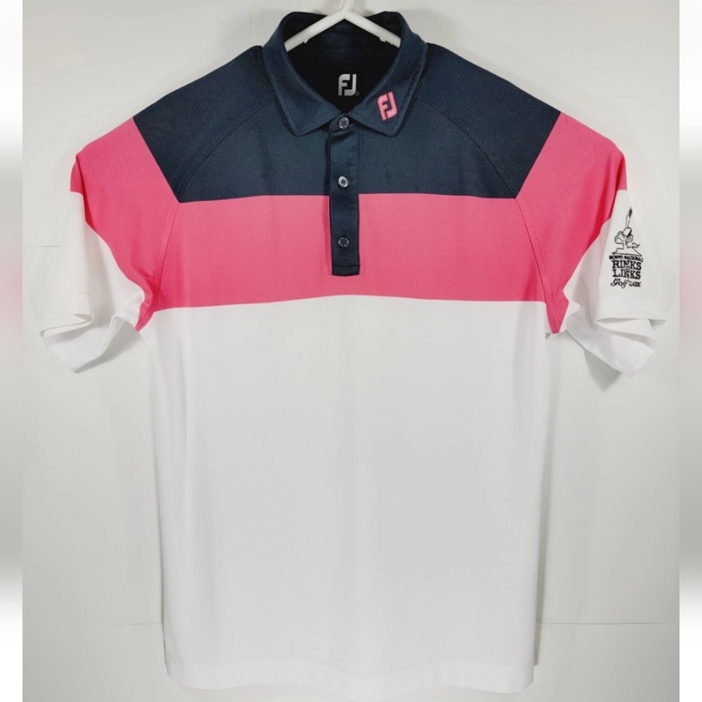 FootJoy FJ Polo Mens Large Golf Shirt Rinks to Links